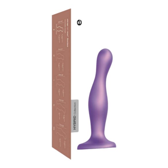 Curvy M Silicone Dildo with Suction Cup - Purple