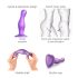 Curvy M Silicone Dildo with Suction Cup - Purple
