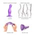 / Strap-on-me Curvy L - Wavy, Suction Cup Dildo (Purple)