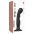 Strap-on-me P&G M - Curved, Suction Cup Dildo (Black)