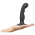 Strap-on-me P&G M - Curved, Suction Cup Dildo (Black)