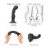 Strap-on-me P&G M - Curved, Suction Cup Dildo (Black)