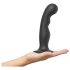 Strap-on-me P&G L - Curved Suction Cup Dildo (Black)