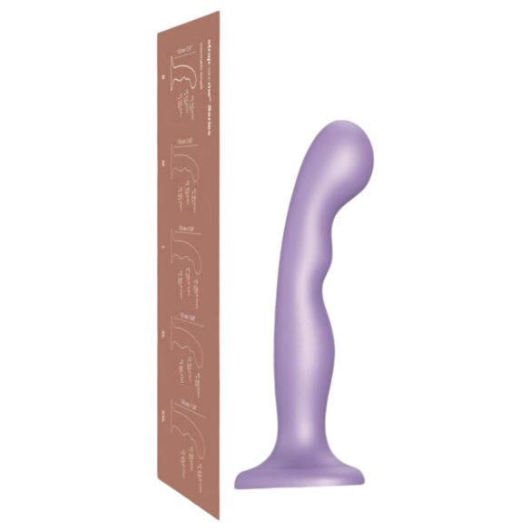 Strap-on-me P&G M - Curved Suction Cup Dildo (Purple)