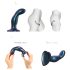 Strap-on-me Snaky M - Curved Anal Dildo (Blue)