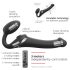 Strap-on-me M – Air Pulse Strap-On Vibrator (Black)