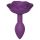 Love to Love Open Roses S - Silicone Anal Plug (Purple)