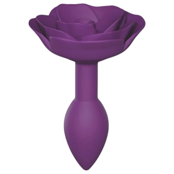Love to Love Open Roses S - Silicone Anal Plug (Purple)