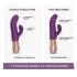 Love to Love Sassy Bunny - Rechargeable Thrusting Vibrator (Purple)