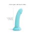 Dildolls Nightfall - Suction Base Starry Dildo (Turquoise)