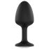 Dorcel Geisha Plug Diamond M - Black Anal Plug with White Jewel