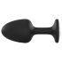 Dorcel Geisha Plug Diamond M - Black Anal Plug with White Jewel