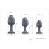 Dorcel Geisha Plug Diamond M - Black Anal Plug with White Jewel