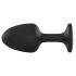 Dorcel Geisha Diamond Plug L - Black Anal Plug with White Gem