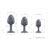 Dorcel Geisha Diamond Plug L - Black Anal Plug with White Gem