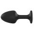Dorcel Geisha Diamond XL Anal Plug - Black with White Gemstone