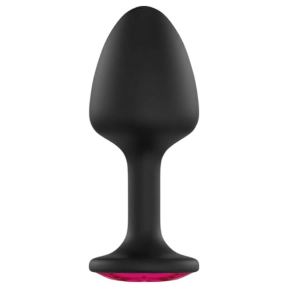 Dorcel Geisha Ruby XL Plug - Black Anal Plug with Pink Gem