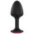 Dorcel Geisha Ruby XL Plug - Black Anal Plug with Pink Gem