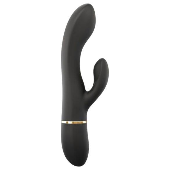 Dorcel Glam Rabbit - Rechargeable Black Vibrator with Clitoral Arm