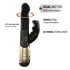 Dorcel Baby Rabbit 2.0 - Clitoral Vibrator with Arm (Black-Gold)