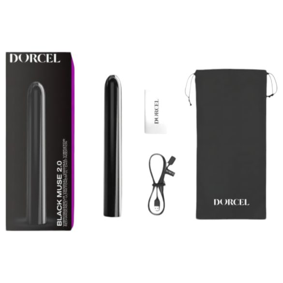 Dorcel Black Muse 2.0 - Rechargeable Black Wand Vibrator