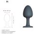 Dorcel Geisha M Beaded Anal Plug (Black)
