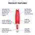 Satisfyer Power Flower - Rechargeable, Waterproof Vibrator (Red)
