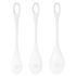 Satisfyer Yoni Power 1 - Geisha Ball Set - White (3-piece)