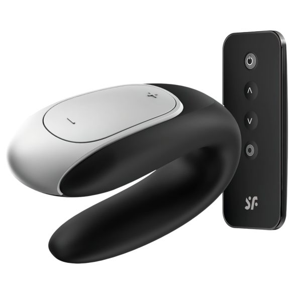 Satisfyer Double Fun - Smart, Waterproof Couples Vibrator (Black)