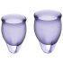 Satisfyer Feel Confident - Menstrual Cup Set (Purple)