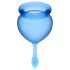 Satisfyer Feel Good - Menstrual Cup Set (Blue) - 2 Pack