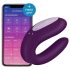 Satisfyer Double Joy - Smart, Waterproof Couples Vibrator (Purple)