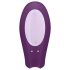 Satisfyer Double Joy - Smart, Waterproof Couples Vibrator (Purple)