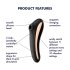 Satisfyer Dual Kiss - Rechargeable Vaginal & Clitoral Vibrator (Black)