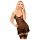 Penthouse Guilty Icon - Suspender Dress & Thong Set (Black) - L/XL