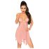 Penthouse Sweet Beast - Rosy Pink Babydoll Set
