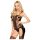 Penthouse Bomb Squad - Spicy Fishnet Bodysuit Set (Black) - XL