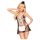 Penthouse Teaser - 3-Piece Maid Costume (Black & White)
