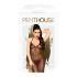 Penthouse Love on Fire - Long, Shimmering Sheer Dress with Thong (Black)