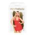 Penthouse Bedtime Story - Nightgown & Thong Set (Red) - L/XL