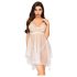Penthouse Naughty Doll - Lace Dress & Thong Set (White)