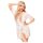 Penthouse Sweet Retreat - Lace Robe & Thong Set (White) - XL