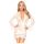 Penthouse Hypnotic Power - Lace Short Robe & Thong Set (White) - XL