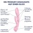 Satisfyer Triple Oh - Rechargeable Pink Vibrator with Clitoral Arm