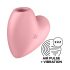 Satisfyer Cutie Heart - Pink Rechargeable Air-Pulse Clitoral Vibrator