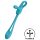 Satisfyer Plug & Play - Rechargeable Anal Vibrator & Penis Ring (Blue)