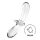 Satisfyer Double Crystal - Dual-Ended Glass Dildo (Clear)