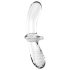 Satisfyer Double Crystal - Dual-Ended Glass Dildo (Clear)
