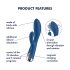 Satisfyer Spinning Rabbit 1 - Rotating Clitoral Vibrator (Blue)