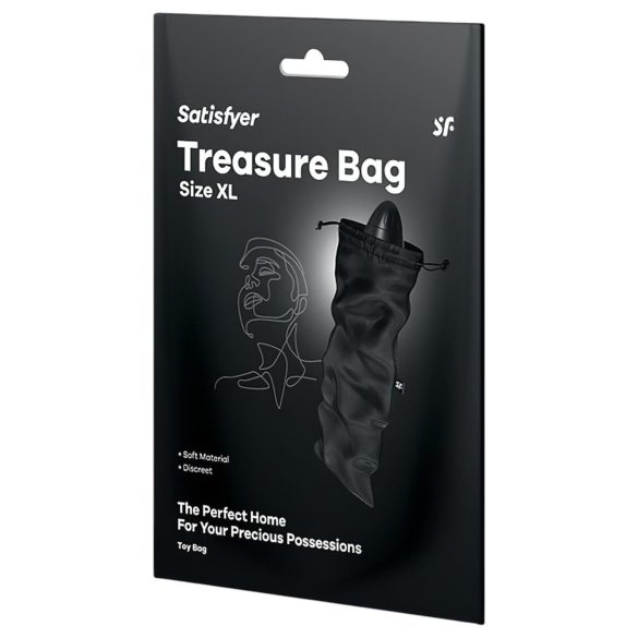 Satisfyer Treasure Bag XL - Large Storage Bag (Black)